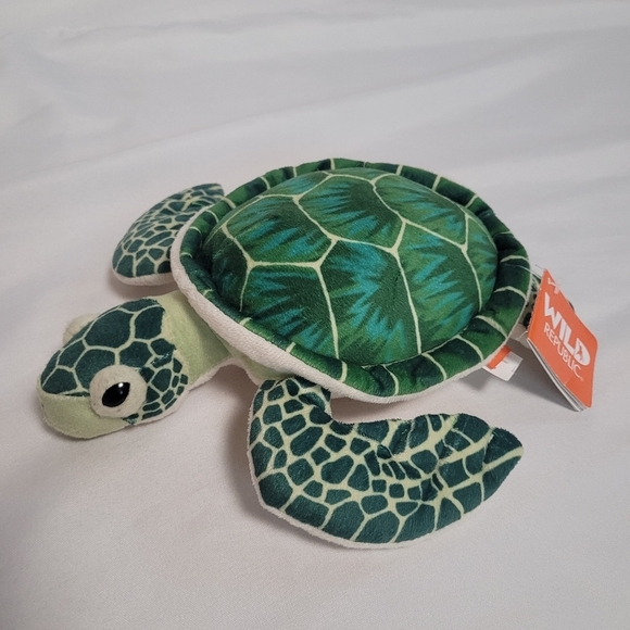 Wild Republic Sea Turtle 10" Plush Stuffed Animal Toy - Picture 1 of 10